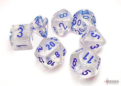 BOREALIS ICICLE/light blue - 7-Die Gemini Dice Set