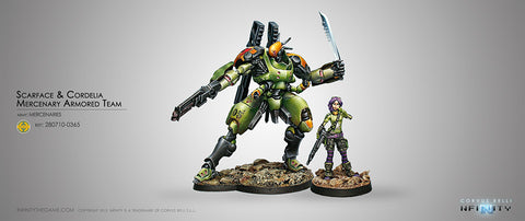 Scarface & Cordelia. Armored Mercenary Team