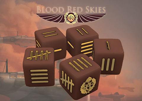 British Blood Red Skies Dice
