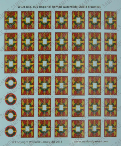 EIR Legionary shield designs waterslide transfers