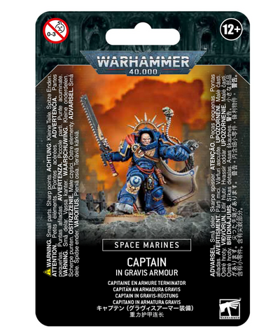SPACE MARINES CAPTAIN IN GRAVIS ARMOUR