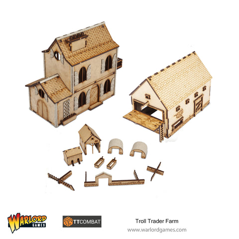 Rustic Farm Scenery Set