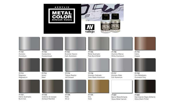 VALLEJO METAL COLORS - AIRBRUSH PAINT - GOLD 32ML - 77.725
