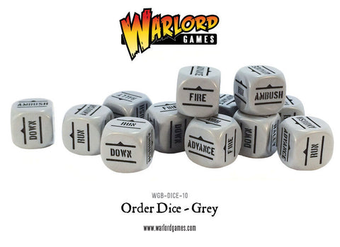 Bolt Action: Orders Dice pack - Grey