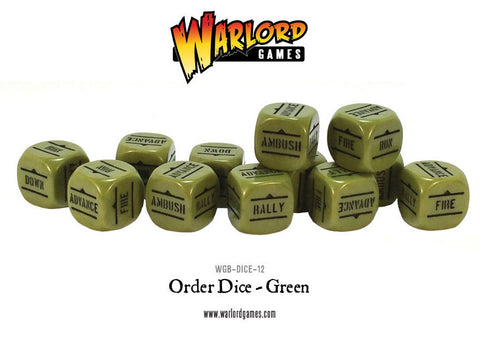 Bolt Action: Orders Dice pack - Green