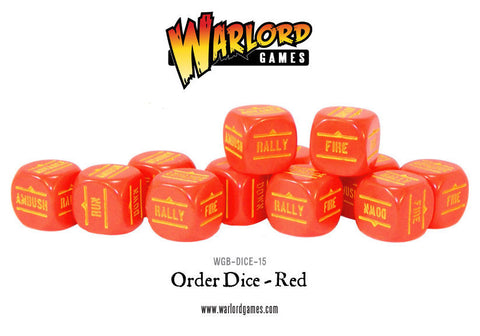 Bolt Action: Orders Dice pack - Red