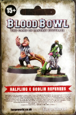BLOOD BOWL GOBLIN & HALFLING REFEREES