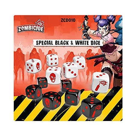 ZOMBICIDE - Special Black & White Dice