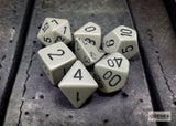 Opaque Polyhedral 7 Dice Sets