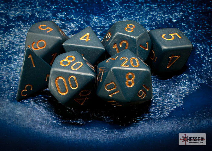 Opaque Polyhedral 7 Dice Sets