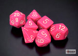 Opaque Polyhedral 7 Dice Sets