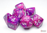 VIOLET/WHITE-Die Gemini Dice Set