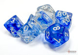 NEBULA DARK BLUE w/WHITE-Die Gemini Dice Set