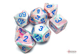 POP ART/BLUE  - 7-Die Gemini Dice Set