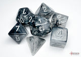 BOREALIS LIGHT SMOKE w/SILVER - 7-Die Gemini Dice Set