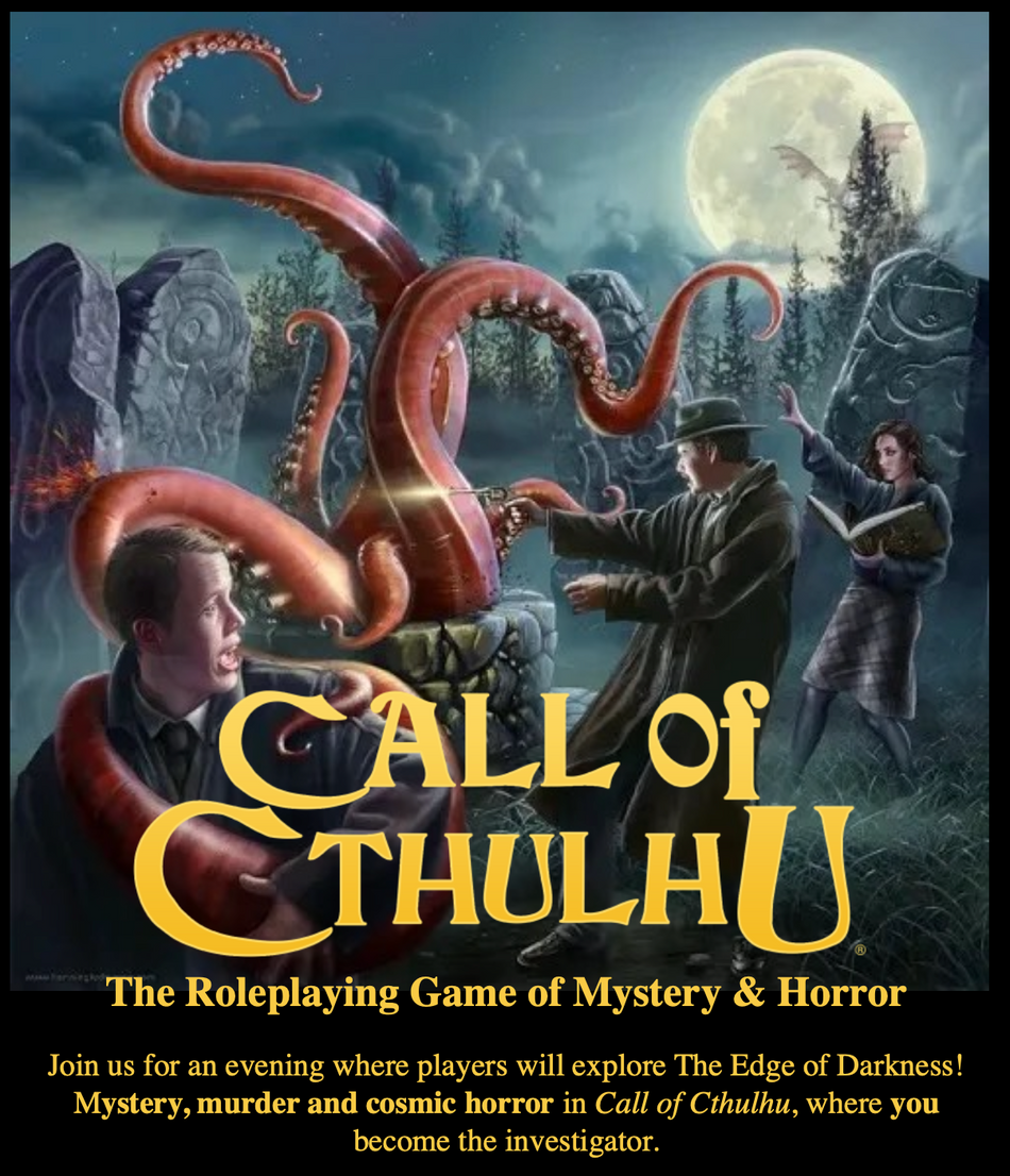 A Call of Cthulhu Night - An RPG Adventure