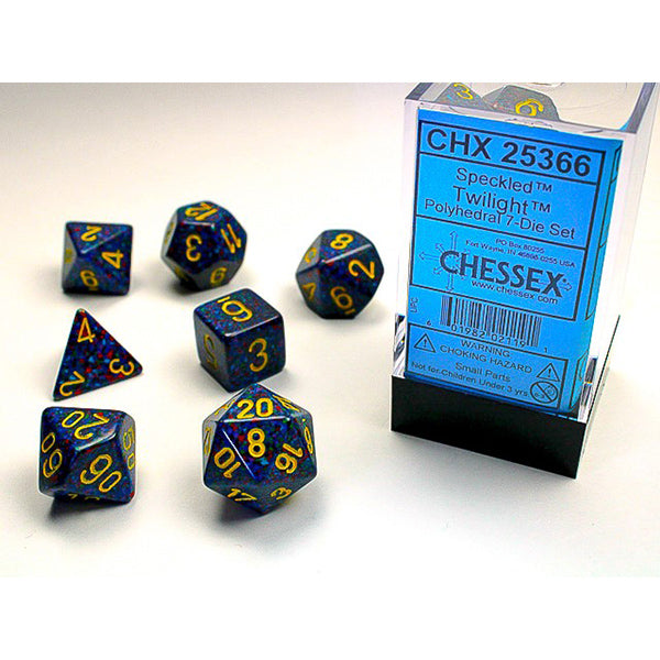 Speckled Polyhedral 7 Dice Set - Twilight