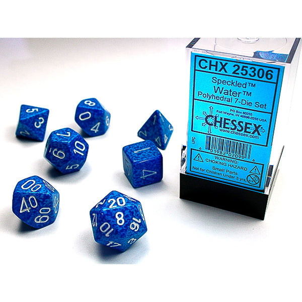 Chessex - Speckled Polyhedral 7 Dice Set - Water