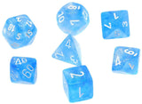 BOREALIS SKY w/SILVER - 7-Die Gemini Dice Set