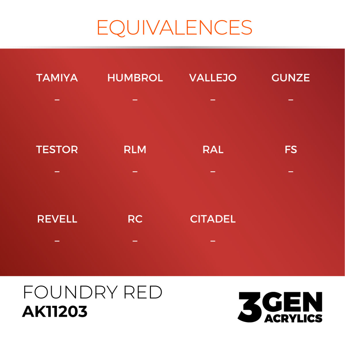 Red Incom AK11203 - FOUNDRY RED – Incom Gaming