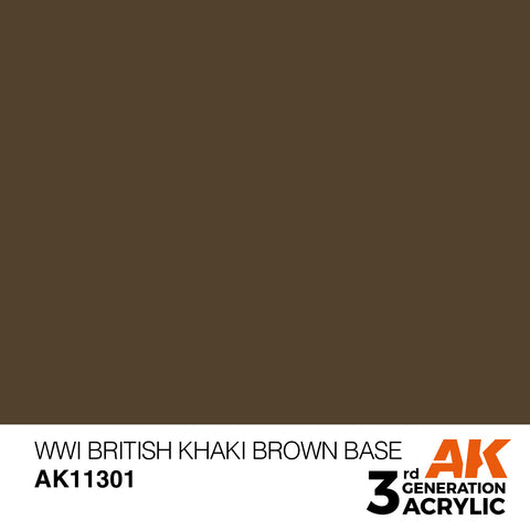 AK11301 - WWI BRITISH KHAKI BROWN BASE