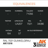 AK11316 - RAL 7021 DUNKELGRAU