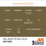 AK11323 - RAL 6040 F9 HELLOLIV