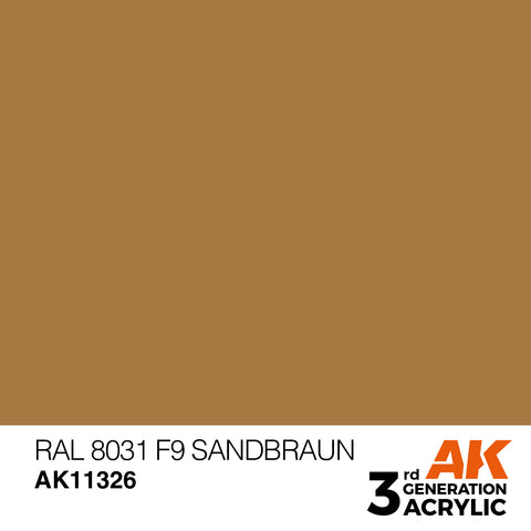 AK11326 - RAL 8031 F9 SANDBRAUN