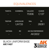 AK11407 - BLACK UNIFORM BASE