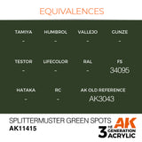 AK11415 - SPLITTERMUSTER GREEN SPOTS