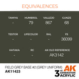 AK11423 - FIELD GREY BASE #2 (GREY UNIFORM)