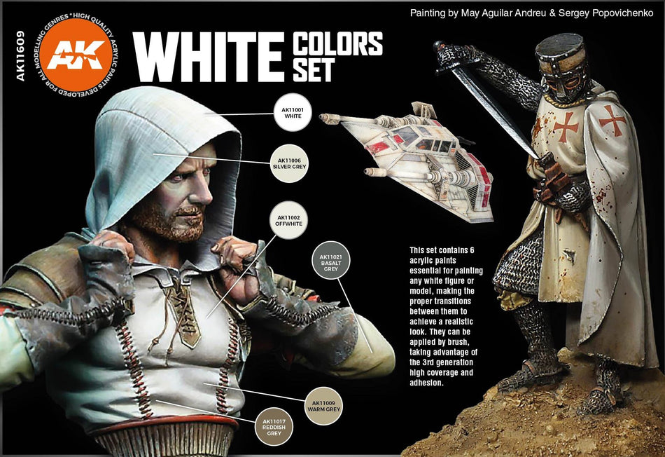 AK11609 – WHITE COLORS SET