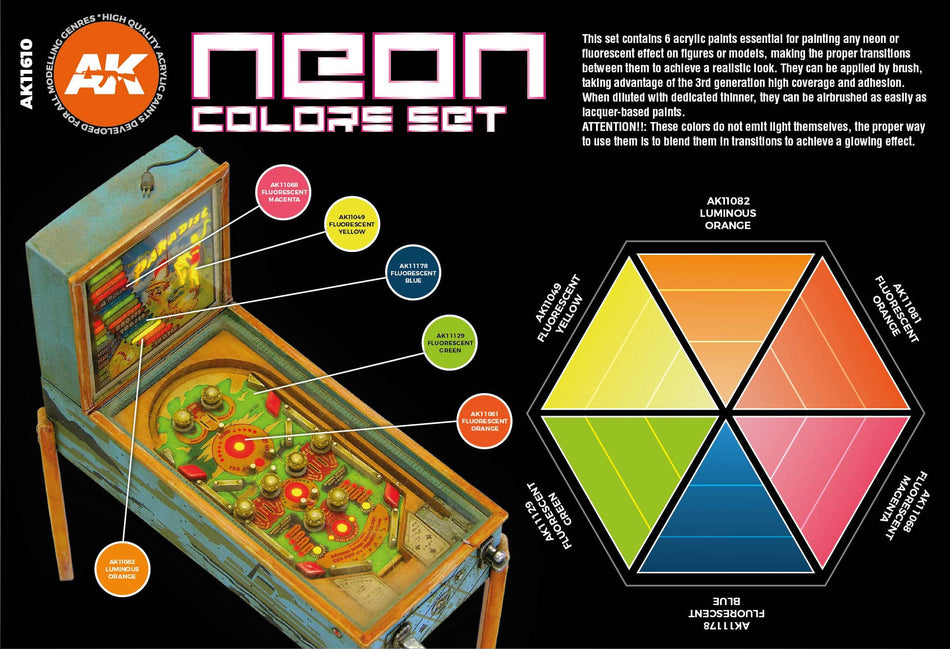 AK11610 – NEON COLORS SET