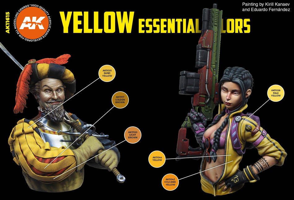 AK11615 – YELLOW ESSENTIAL COLORS SET