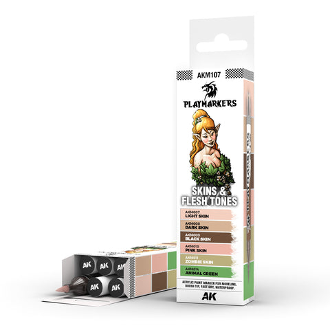 AKM107 - SKINS & FLESH TONES - PLAYMARKER SET