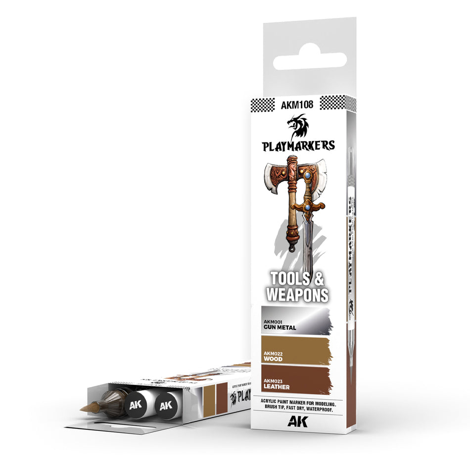 AKM108 - TOOLS & WEAPONS - PLAYMARKER SET