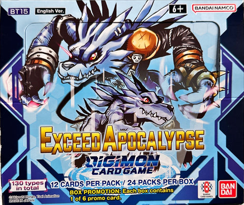 DIGIMON TCG [BT-15] Exceed Apocalypse  *Sealed box of boosters*
