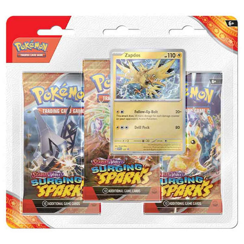 SCARLET & VIOLET 8 - Surging Sparks 3-Pack Booster