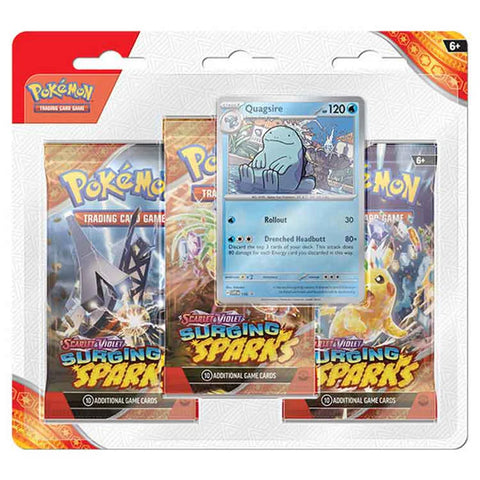 SCARLET & VIOLET 8 - Surging Sparks 3-Pack Booster