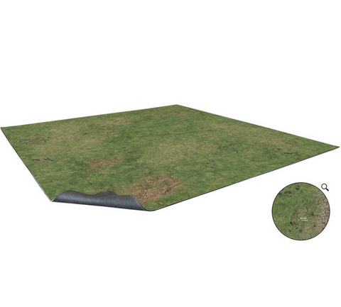 Grassy Fields Gaming Mat 3x3 - Grid