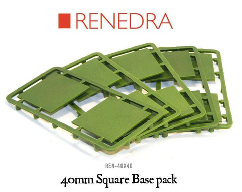 40mm Square Plastic Bases