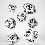 Dragons White & black Dice Set (7)