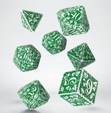 Forest White & Green Tundra Dice Set (7)