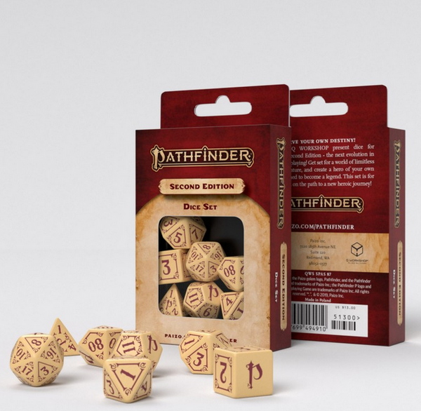 Pathfinder Second Edition Dice Set (7) – Incom Gaming