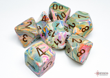 FESTIVE Vibrant/brown - 7-Die Gemini Dice Set