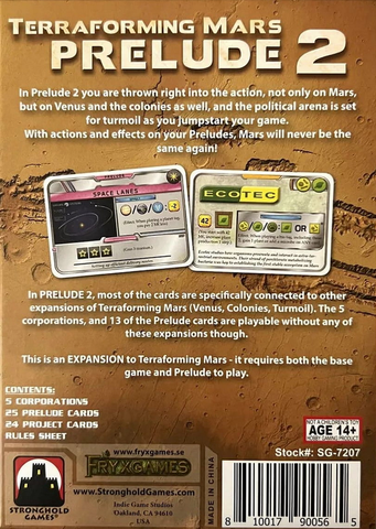 TERRAFORMING MARS: Prelude 2