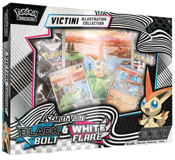 Scarlet &amp; Violet 10.5-BlackBolt &amp; WhiteFlare Unova Victini Illustratio ...