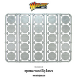 25mm round lip bases sprue