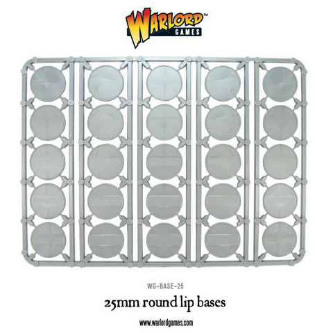 25mm round lip bases sprue