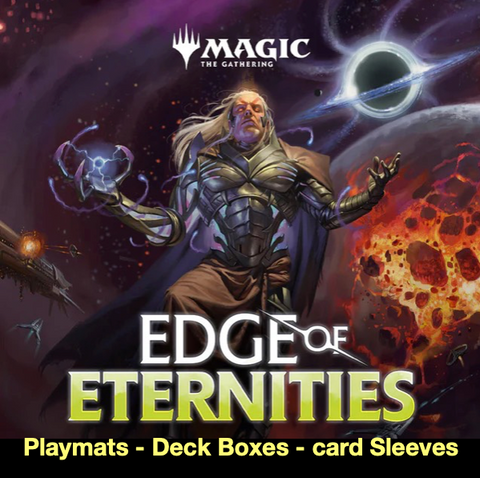 MTG EDGES OF ETERNITIES - Playmats , Deck Boxes & Sleeves